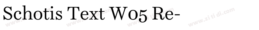 Schotis Text W05 Re字体转换